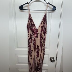 Fashion Nova Sequin Embellished Dress